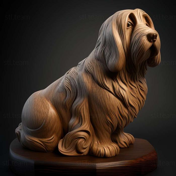 3D model Vendee Basset Griffon dog (STL)